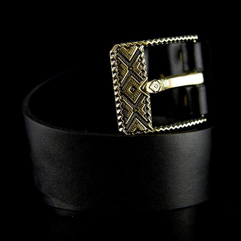 BAYUROK, BELT BUCKLE, BRASS - RECTANGULAR