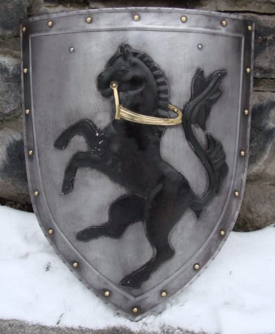 THE HORSE, HAND MADE SHIELD