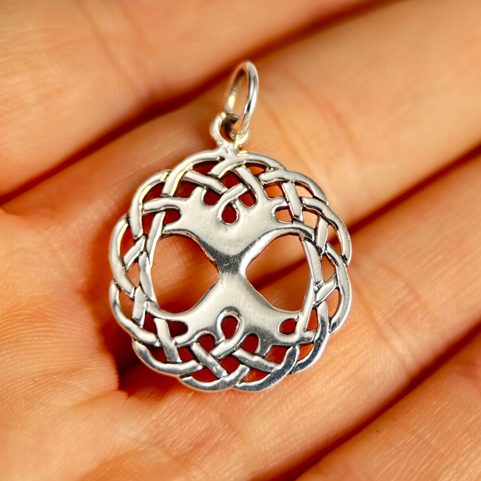 ARBOR VITAE, TREE OF LIFE, SMALL SILVER PENDANT AG 925