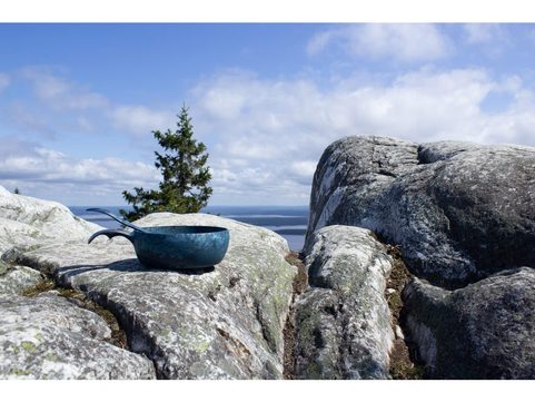 KUPILKA SET KUKSA 210 ML + MISKA 550 ML - BLUEBERRY (BLUE)