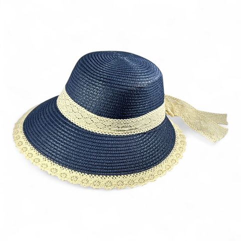LADIES SUMMER HAT WITH LACE