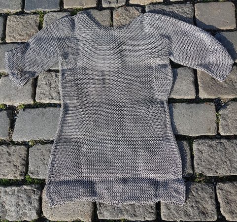 ALUMINIUM CHAIN MAIL SHIRT BUTTED