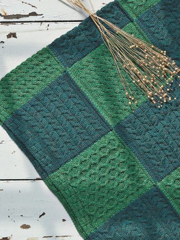 MOIRA WOOL BLANKET, IRELAND GREEN