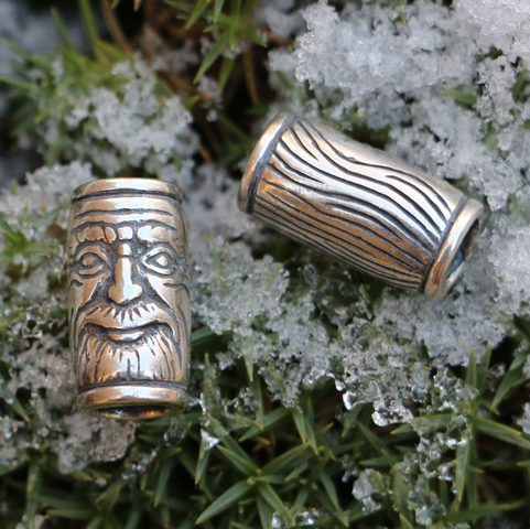 VIKING BEARD RING, BRONZE
