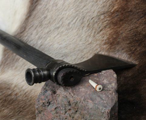 SMOKING PIPE TOMAHAWK FORGED