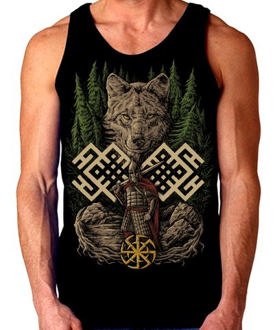 WOLFSKRIEGER, SLAWISCHES TANK-TOP - FARBIG