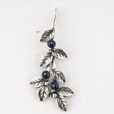 BLAUBEERE, ANHÄNGER, SILBER 925
