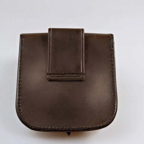 GENTLEMAN, LEATHER BELT BAG - BROWN