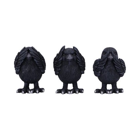 THREE WISE RAVENS 8.7CM