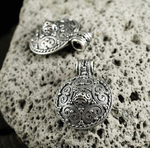 PENDENTIF VIKING, STORA RYK, SUÈDE, ARGENT
