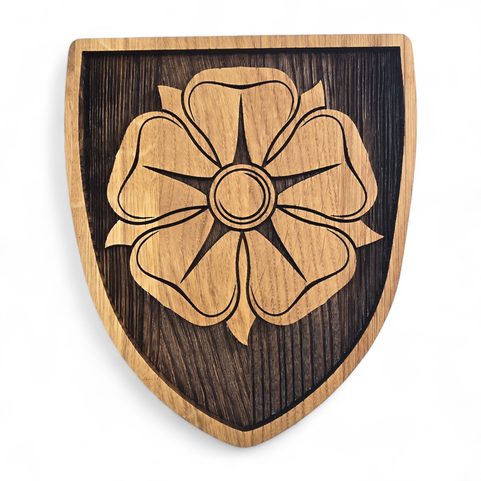 MEDIEVAL ROSE, COAT OF ARMS IN SHIELD 20CM