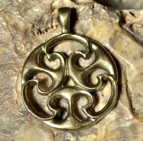 CELTIC KNOT OF LIFE, REPLICA, I. CENTURY, PEWTER