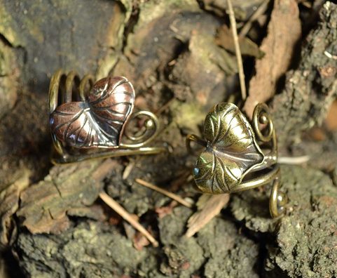 SLAVIC LIME LEAF, HANDMADE RING