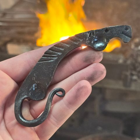 FORGED BOTTLE OPENER HORSE'S HEAD