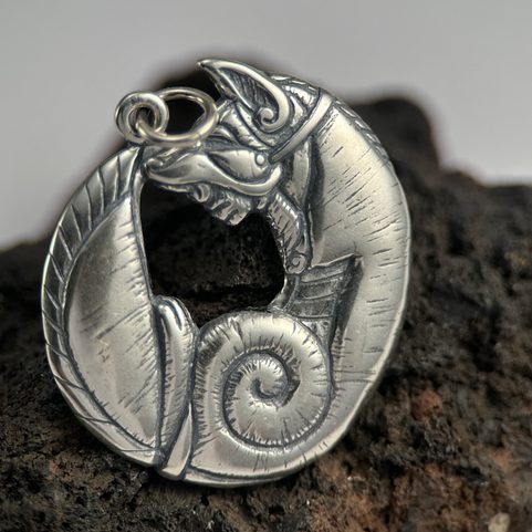 RENARD CELTIQUE, PENDENTIF ARGENT