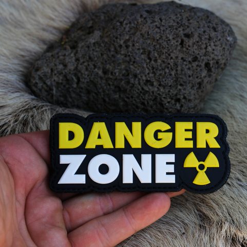 DANGER ZONE PATCH 3D PVC