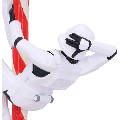 STORMTROOPER CANDY CANE HANGING ORNAMENT 12CM