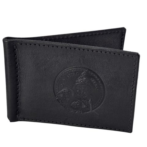 GLADIATOR, LEATHER WALLET - BLACK