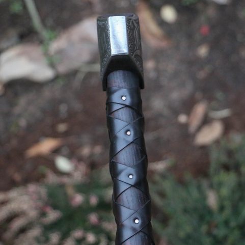 BOHEMIA - AXE, ETCHED WITH LEATHER