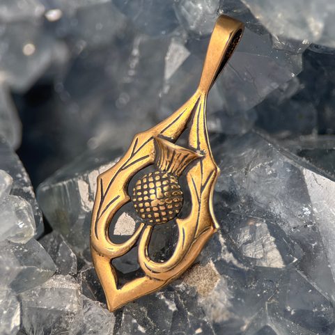 ALBA - SCOTTISH THISTLE, PENDANT, BRONZE