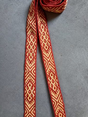 HAND HEDDLE WOVEN BELT, 1M
