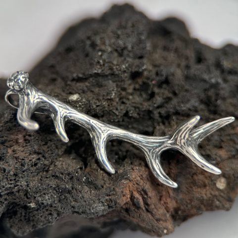 BOIS DE CERF, PENDENTIF, ARGENT 925