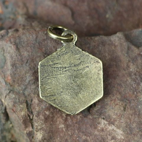 HONEYBEE, PENDANT, ZINC ANTIQUE BRASS