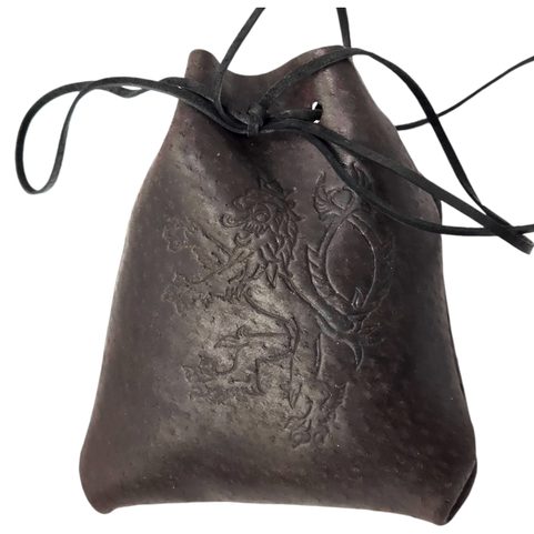 LEATHER POUCH - LION