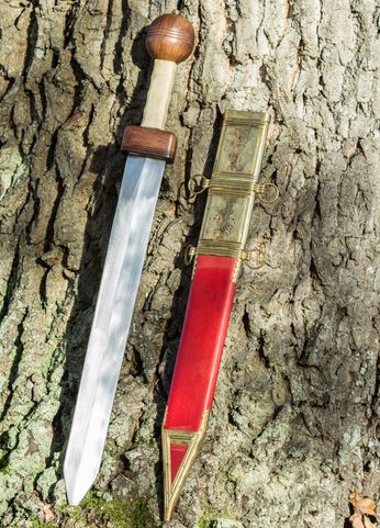 POMPEII GLADIUS SWORD WITH SCABBARD, COLLECTIBLE REPLICA
