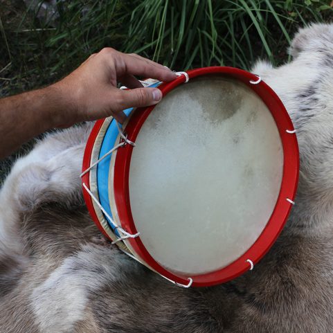 MEDIEVAL DRUM WITH MALLETS