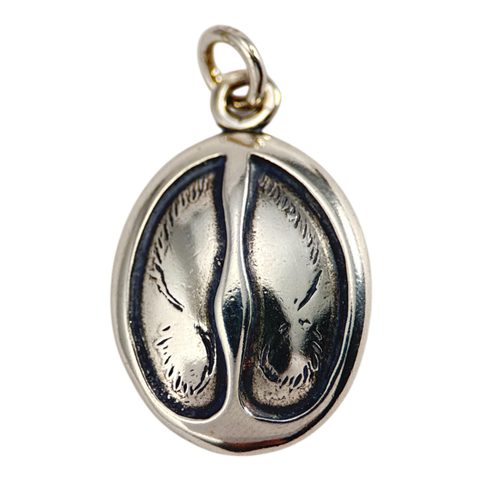 EMPREINTE DE CERF, PENDENTIF, ARGENT