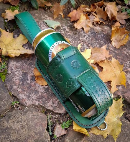 CELTICA, LEATHER BEER HOLSTER
