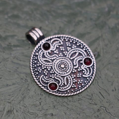 ANGLO-SAXON PENDANT, FAVERSHAM, ENGLAND, SILVER 925