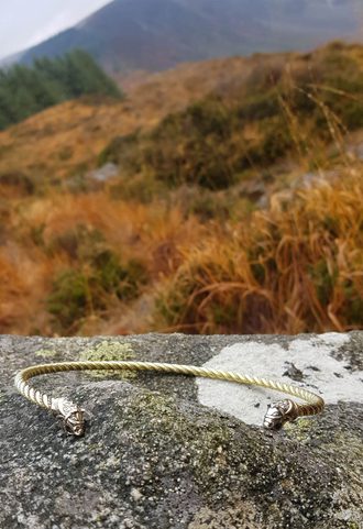 FLÓKI, VIKING BRASS TORQUES BY WULFLUND