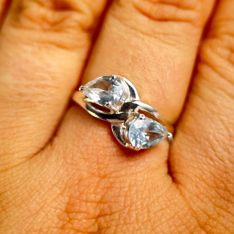 ORBITA, RING, BLUE TOPAZ, SILVER 925/1000