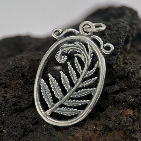 FERN, SILVER PENDANT