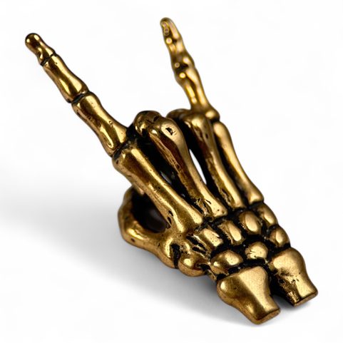 DEVIL HORNS, PENDANT FOR ROCKERS, BRONZE