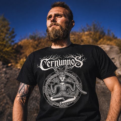 T-SHIRT CERNUNNOS, KELTISCHER GOTT (3XL)