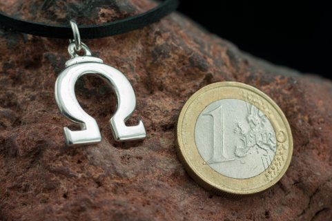 OMEGA, PENDANT, SILVER