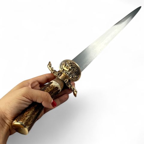 CROC DE CHASSE, COUTEAU DE CHASSE, CERF