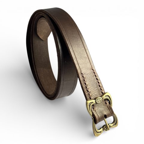 UMBRIA CEINTURE EN CUIR MARRON