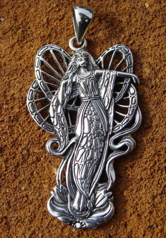 LOTUS FAERY, SILVER PENDANT