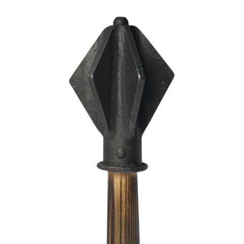 HUSSITE MACE, CENTRAL EUROPE, 15TH CENTURY, WRAPPED WITH LEATHER
