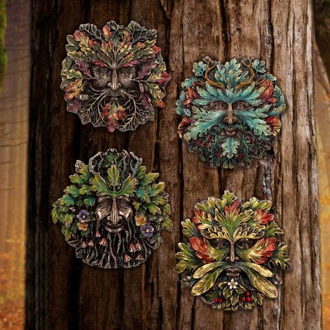 GREEN MAN - AUTUMN EQUINOX, WALL PLAQUE
