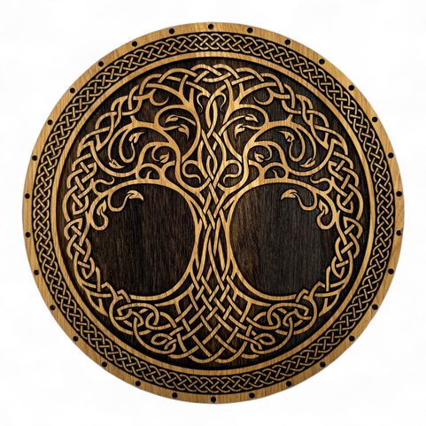 ARBRE DE VIE, TABLEAU MURAL EN BOIS 32CM