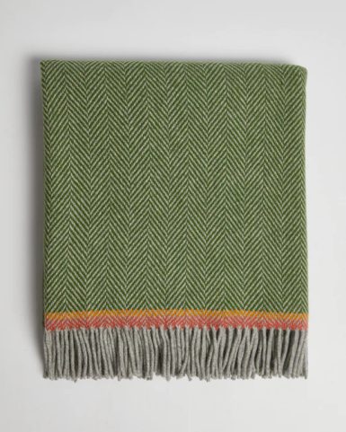 PLAID EN CACHEMIRE ET LAINE D'AGNEAU FOXFORD BARROW, IRLANDE
