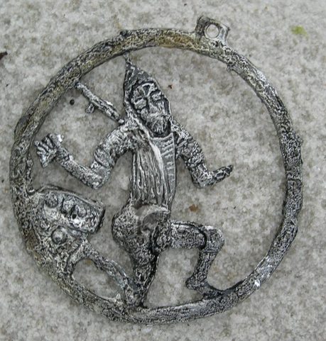 MEDIEVAL MINER - KUTTENBERG, BOHEMIA, PENDANT, ZINC