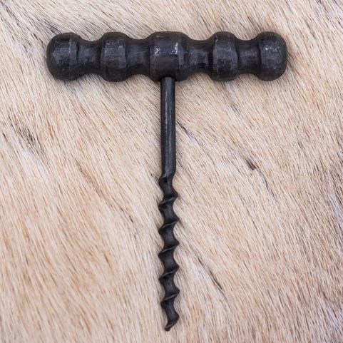 HAND FORGED CORKSCREW, METAL