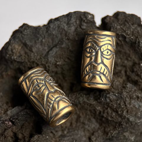 VIKING BEARD RING, BRONZE