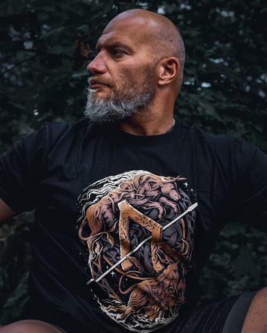 URUZ - COLLECTION FUTHARK, MEN'S T-SHIRT COLORED